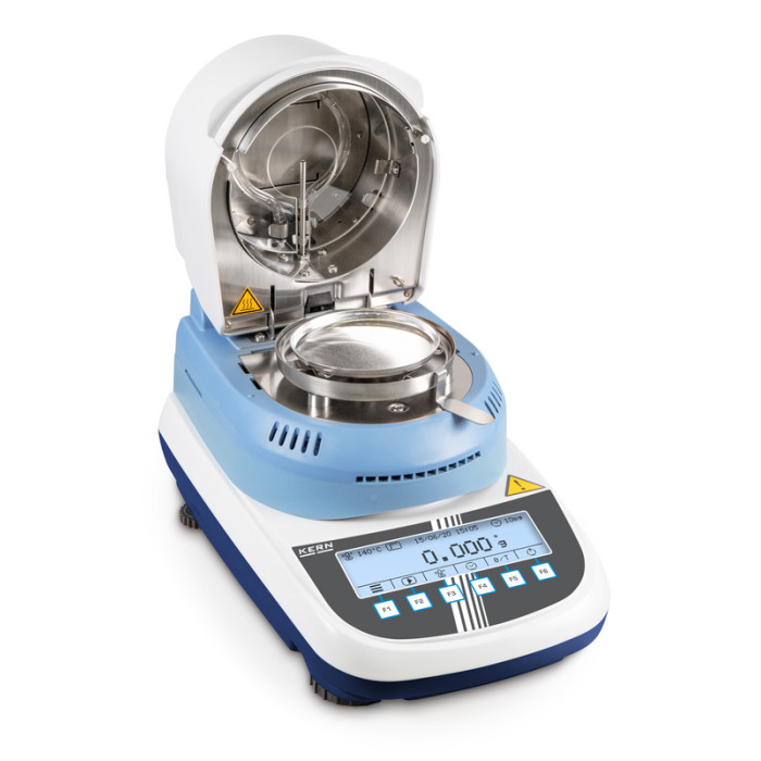 KERN DLB 160‑3A — thermogravimetric moisture analyzer with halogen heating (0.01 % MC)
