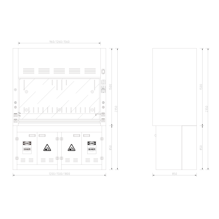 UF PPPH — Acid-Resistant Polypropylene Fume Hood for Laboratory Safety