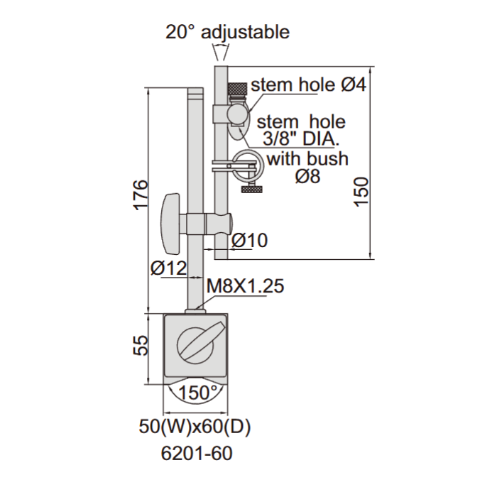 Universal Magnetic Stands for Laboratory Measurements (6210-81, 6210-80, 6210-100)