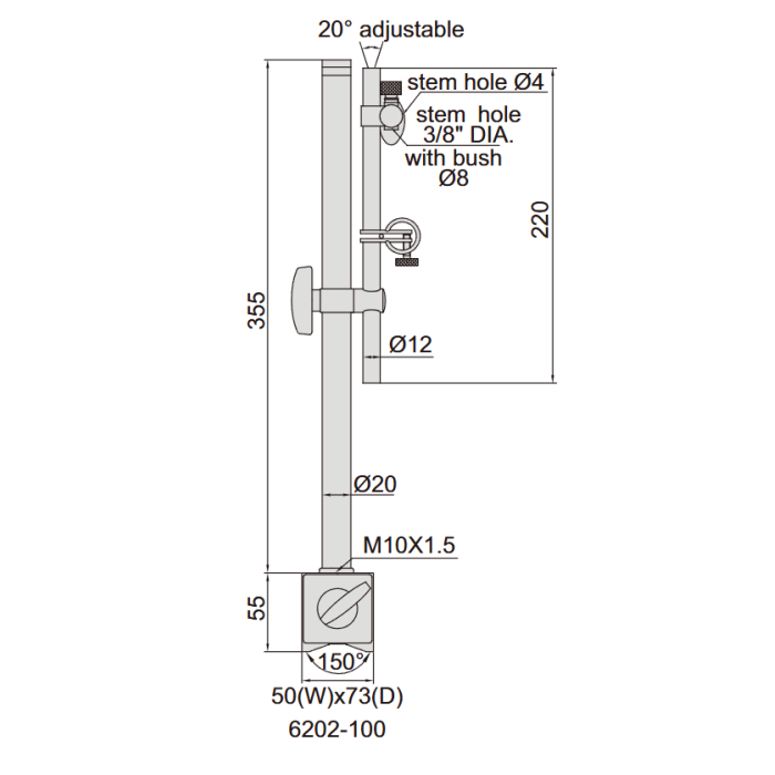 Universal Magnetic Stands for Laboratory Measurements (6210-81, 6210-80, 6210-100)