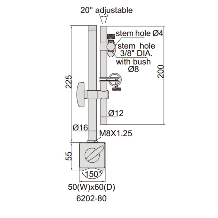 Universal Magnetic Stands for Laboratory Measurements (6210-81, 6210-80, 6210-100)