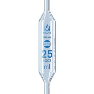 Brand Blaubrand стеклянная пипетка Мора 2 мл с двумя метками