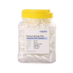 Cobetter PTFE шприцевой фильтр для ВЭЖХ 25 мм с порами 0,2 мкм