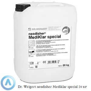 Dr. Weigert neodisher Mediklar special жидкое ополаскивающее средство объёмом 20 килограмм для нейтрализации щелочных остатков при обработке хирургических инструментов