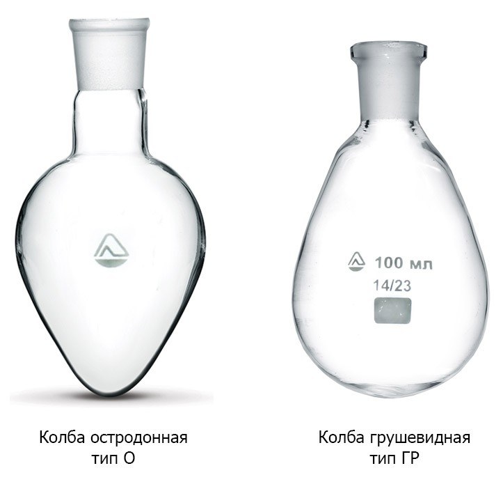 Колба грушевидная на 10 мл с взаимозаменяемым конусом